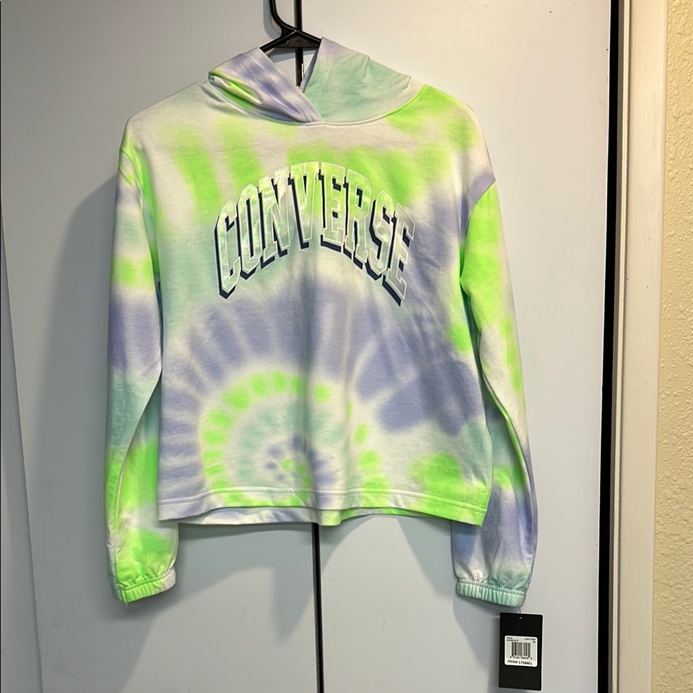 Converse Neon Tie-Dye Girls XL Hoodie
